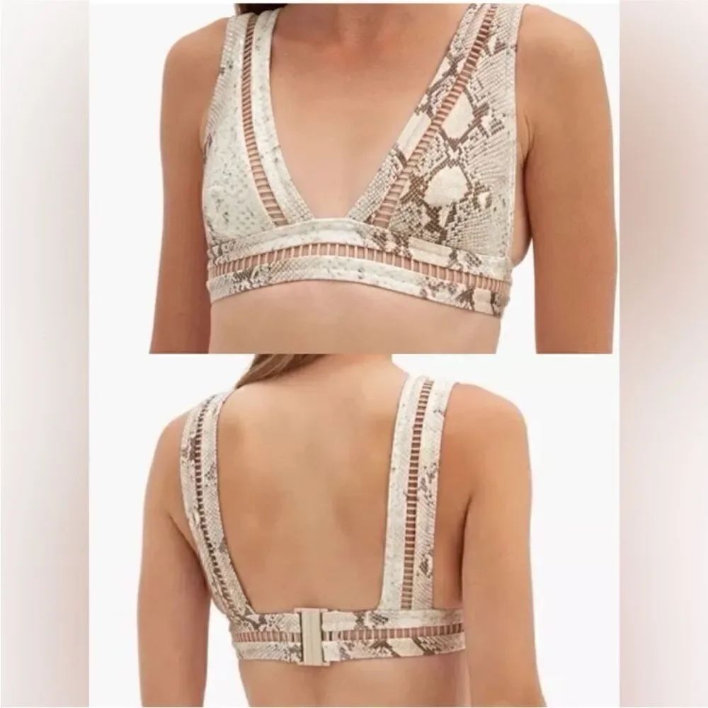Zimmermann NWT Bellitude Ladder Bikini Top Snake
Print Size 2-4
